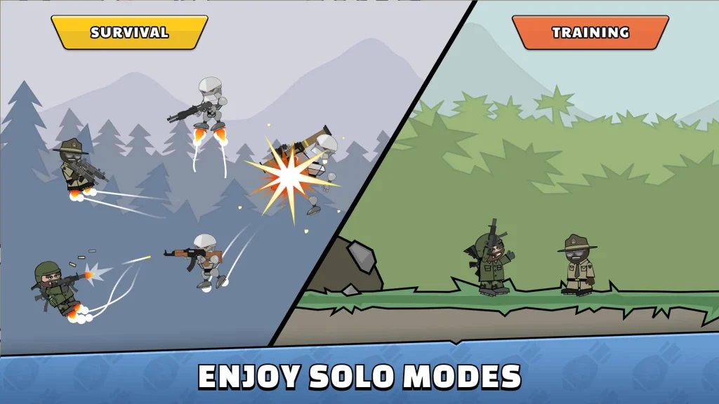 mini militia solo modes