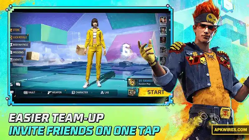 easier team-up in freefire