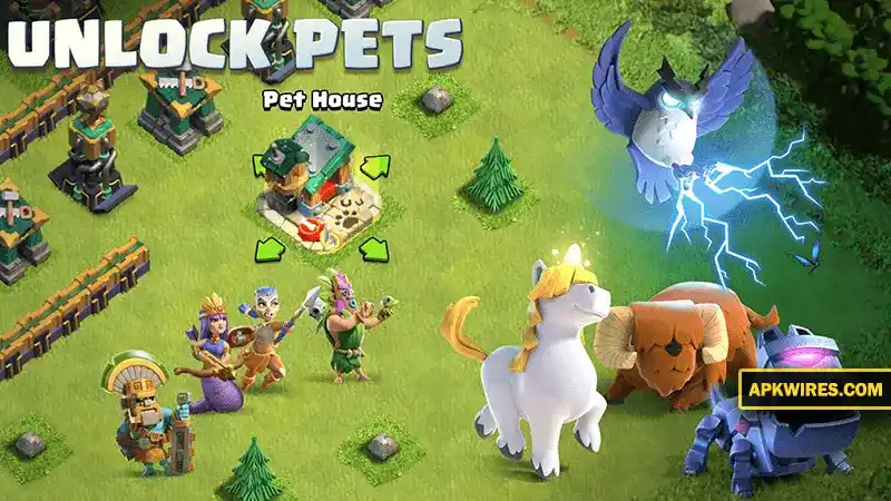 unlock pets in coc mod apk